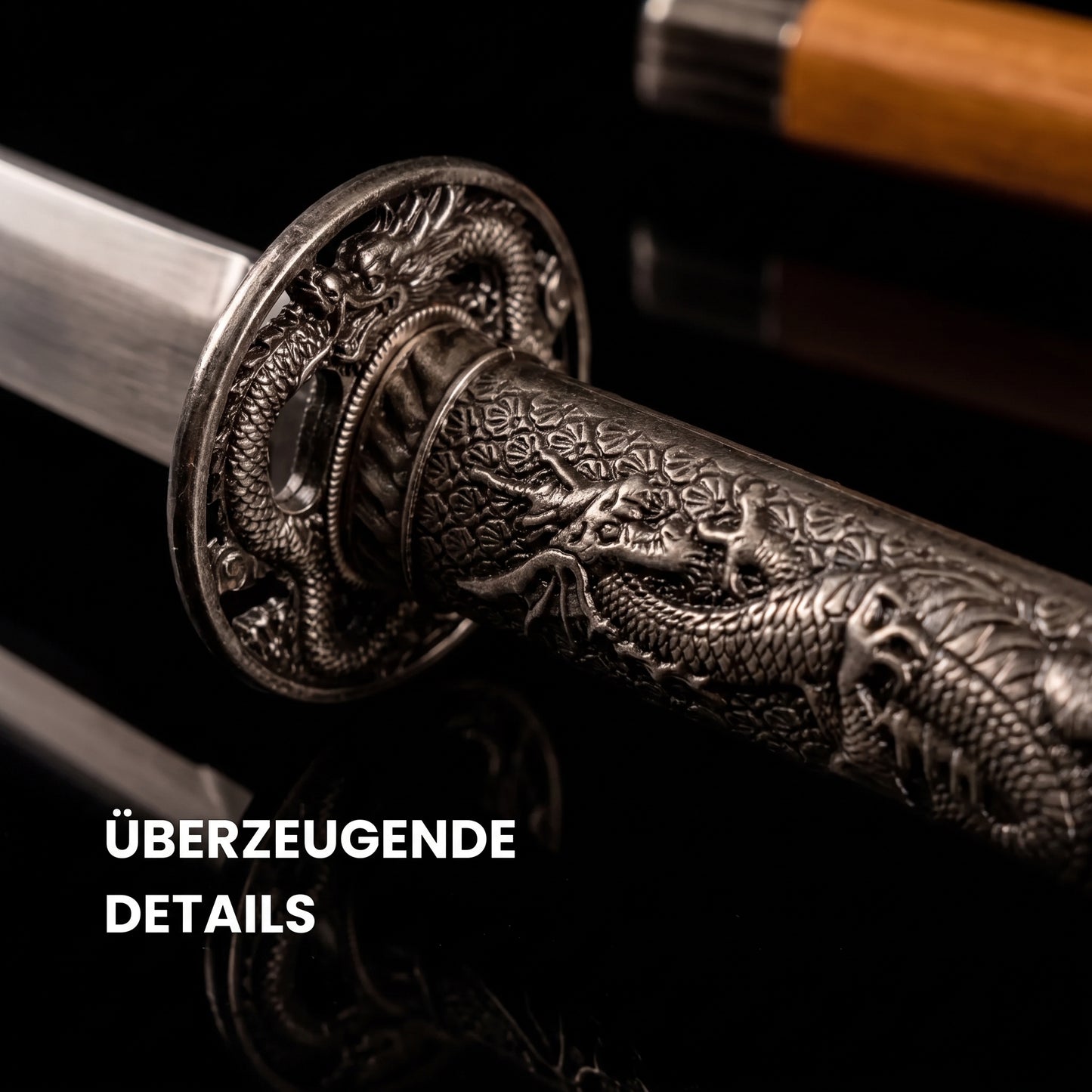Katana Silber 90cm – Japanische Schwertkunst