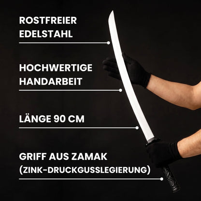 Katana Silber 90cm – Japanische Schwertkunst