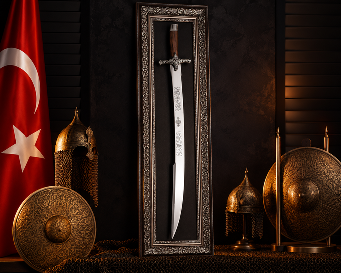 Sultan Tableau – Prunkrahmen für Schwerter